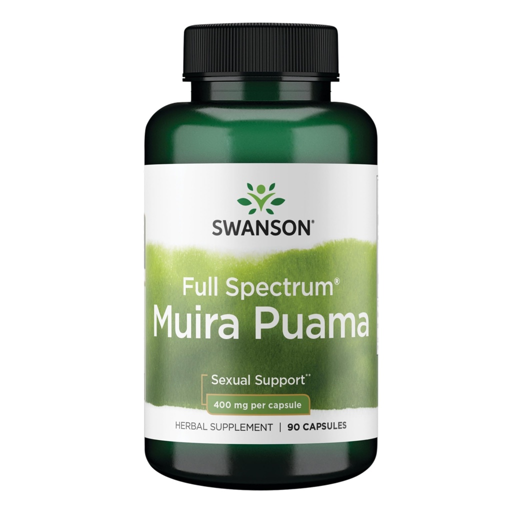 Swanson Muira Puama Root Seksual Virilitas Boost Mendukung Tambahan Perempuan 400 mg 90 Kapsul