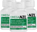 Omega-3 Asli Dukungan Bersama Suplemen, Best Natural Muscle Relief, Green Lipped Mussel Oil Capsules, 180 Softgels, No Fishy Aftertaste