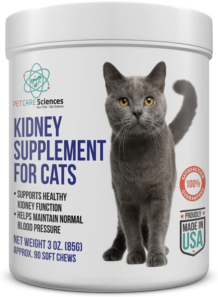 Pendekatan 90 Hamba Cat Ginney Mendukung Pemunyah - Feline Kidney Pulihkan - Perlakuan Kucing Renal - Kucing Kitney Dukungan Tambahan - Kontrol Lampiran Urinary untuk Kucing - Dibuat di Amerika Serikat