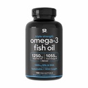 Penelitian Olahraga Triple Kekuatan Omega 3 Minyak Ikan - Tambahan Minyak Ikan tanpa cacat w / EPA & DHA Acids Gendut dari Wild Caught Fish - Hati, Otak & Imune Dukungan untuk Pria & Perempuan - 1250 mg, 150 ct