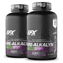 EFX Sports Kre-Alkalyn EFX 124; pH Benar Creatine Monohydrate Pill Suplement; Vegan Friendly 124; Kekuatan & Muscle Growth 124; 90 Servings, 180 Vevgie Capsules (Paket 2)