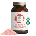 Simergy Pure Radiance C 124; Organic Vitamin C Powder 124; 100% Natural, Whole Food, Non-GMO Suplemen dengan Organik Camu Camu 124; untuk Imune dan Collagen Supder (3.1 oz)