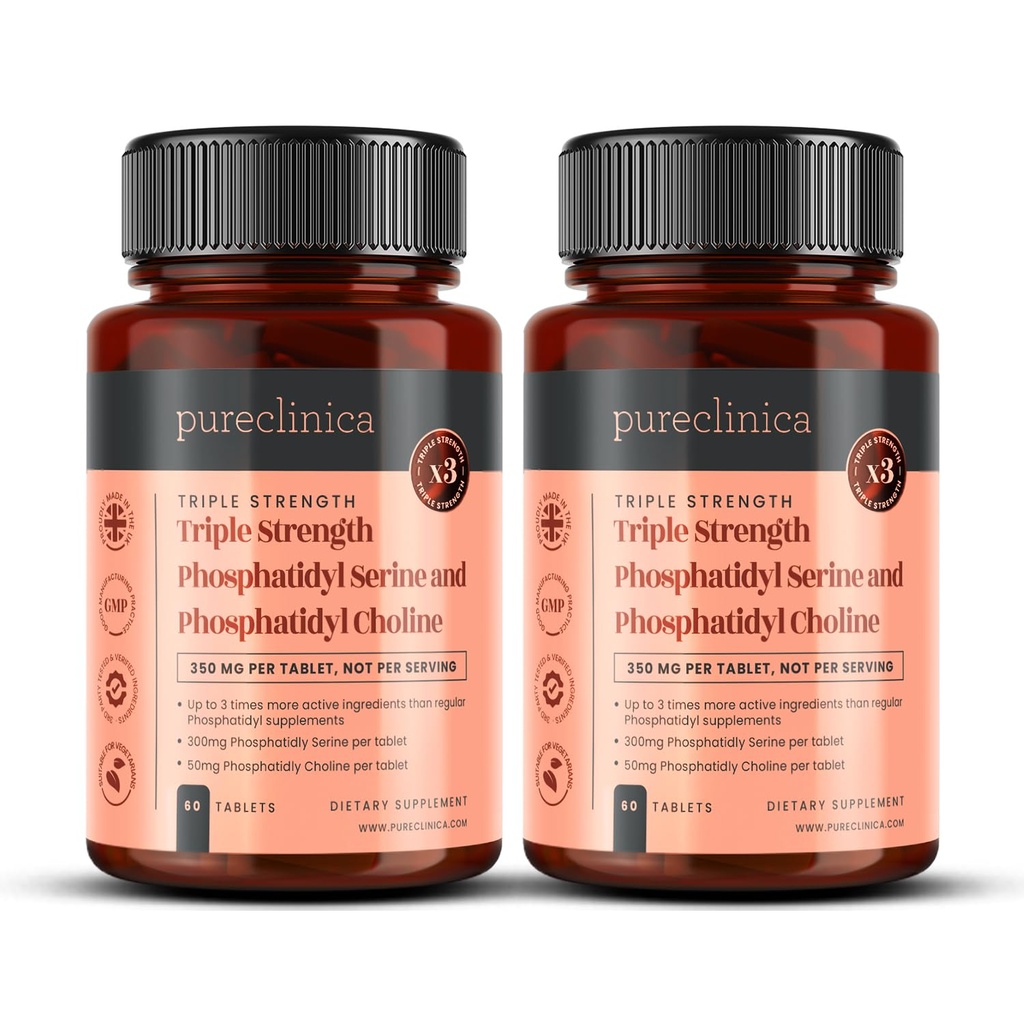 Triple Strength Poshhatydyl Serine and Phoshatidyl Chooline x 120 Tablet (2 Botol 60 tablet)