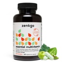 Zenkgo Multivitamin + Organic Whole Foods + Propoles for Women, Supports Immunity, Ditraffic, Gut Health, Vitamin A, E, B6, B12, Vegan D3, K2 (MK-7), Fuxed, Mineces, SuperCt / 30day