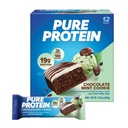 Murni Protein Bars, Protein Tinggi, Makanan Nutrisi untuk Mendukung Energi, Gula Rendah, Bebas Gluten, Chocolate Mint Cookie, 1.76oz, 12 Count (Packing May Vary)