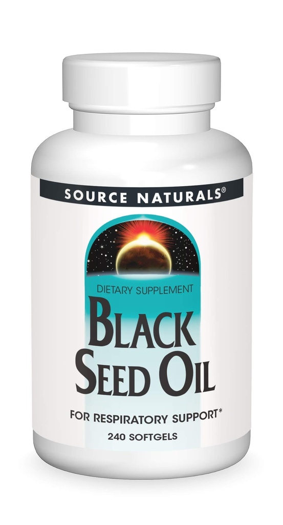 Sumber: Black Cumin Seed Oil untuk Bantuan Repiratory - 240 Softgels
