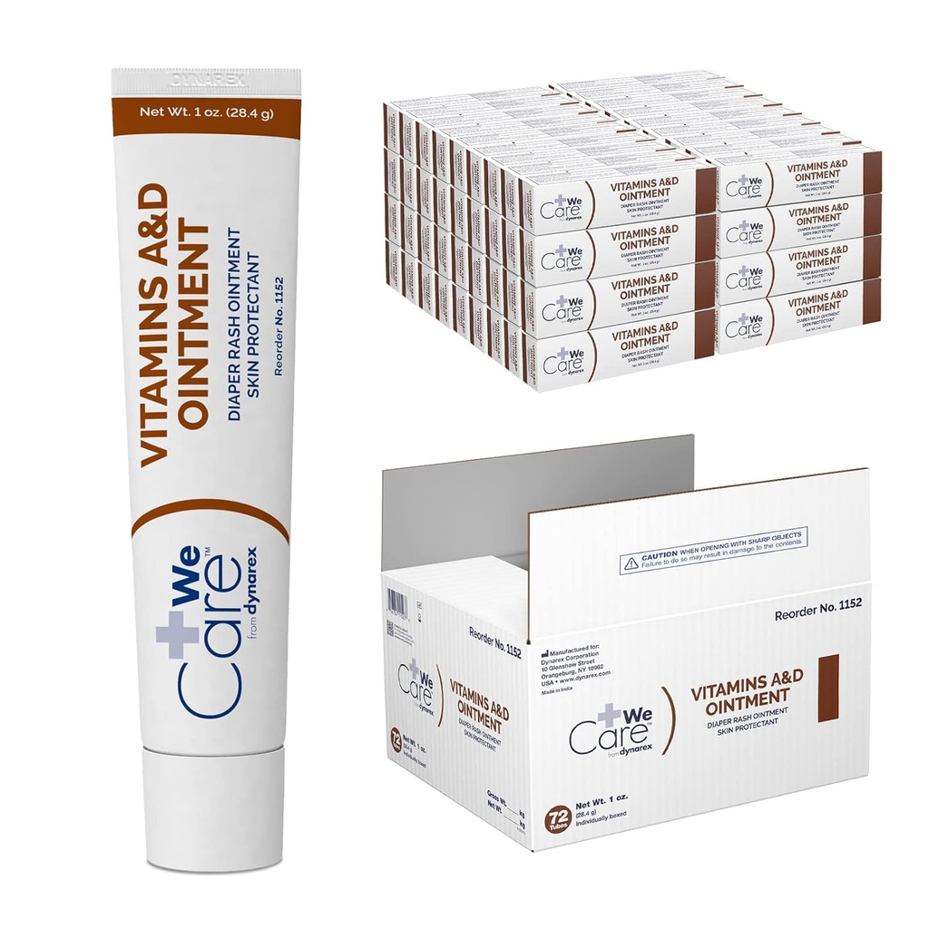 Dynarex 1152 Vitamin A & D Ocere, White, 1 oz. Tabung, Paket 72