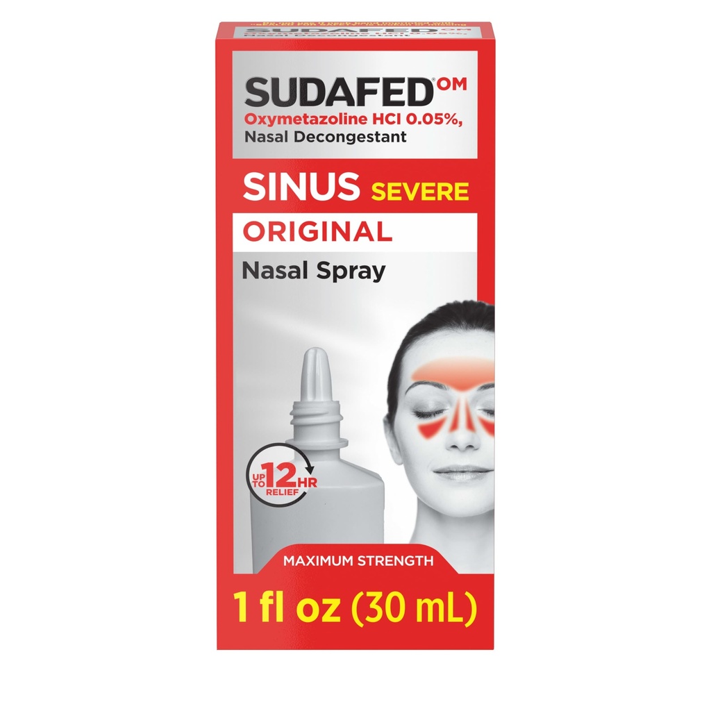 Sudafed Sinus PAST Original Nasal Spray, 12 Hour Nasal Spray Decongestant for Fast, Powerful Contraffic Relief