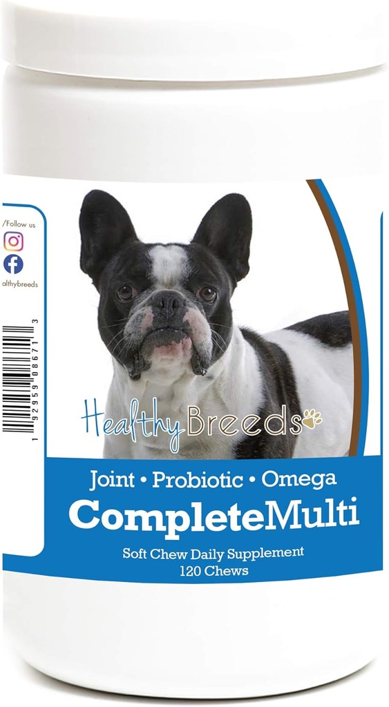 Sehat Breeds French Bulldog All in One Multivitamin Soft Chew 120 Count