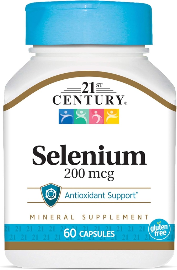 21 abad Selenium 200 Mcg Capsules, 60 Cacah (Paket 2)