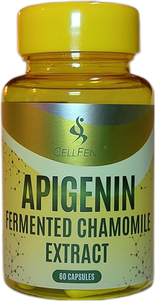 Apigenin 124; Fermented Chamomile Extract 124; standardisasi untuk 100mg dari Apigenin per Capsule £124; 60 Vegan Capsules (500mg)