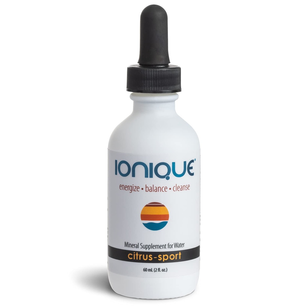 Suplemen Mineral Ionique Baru untuk Air - Magnesium, Trace Mineral & Electrolite Hydration System, Dukungan untuk Migraine, Statipation, Kabut Otak, Kepiting, Tidur, Satu 2 oz botol Drops Cair