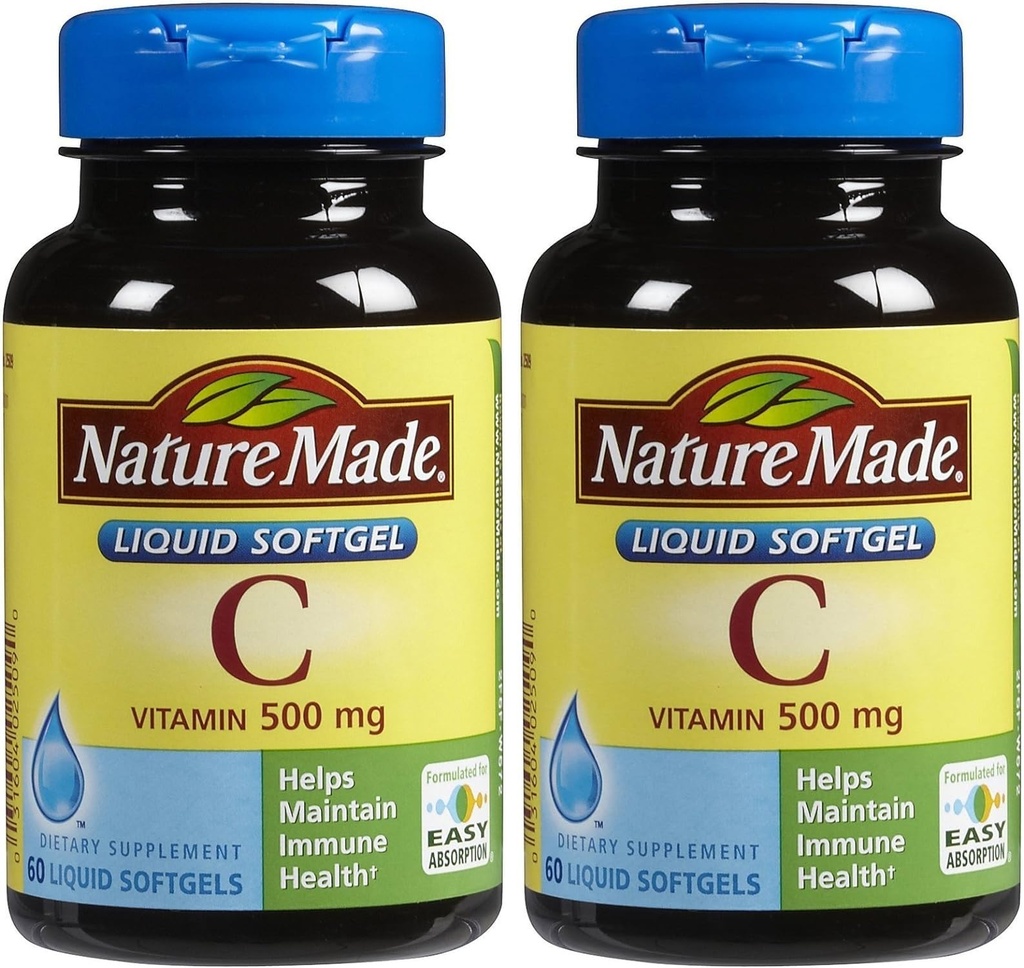 Nature Made Vitamin C 500 Mg Softgels, 60- Count - Paket 2