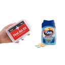 DMI 76- Piece Pertama Aid Kit dan TUMS 12 Count Smoothies Ekstra Kekuatan 750mg Calcium Carbonate Antax Chelable Tablets Bundle