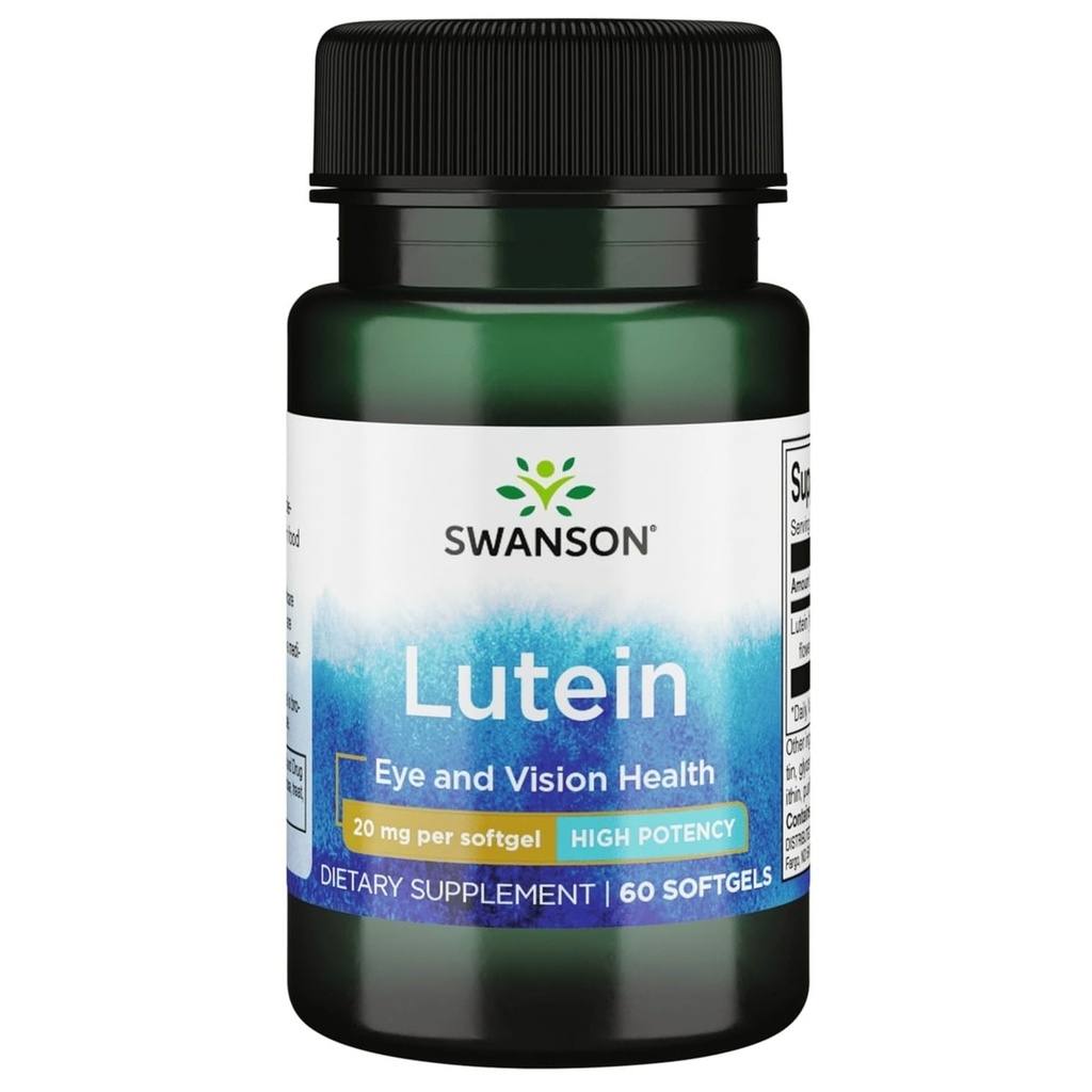 Swanson Lutein 20 Miligram 60 Sgels