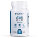Efek klinis Vitamin K2 + D3 - K2 + D3 Tambahan dengan Bioperine Black Pepper Ekstrak dan Kalsium untuk Dukungan Tulang dan Jantung - 60 Capsules - Max Absorpsi - Dibuat di Amerika Serikat