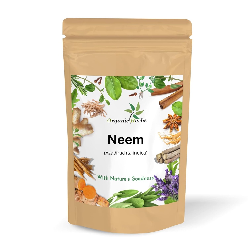 Pure & Natural Neem Leaves Powder for Pimplement-free Clear Skin, Silky Hair & Hair Cleanser.