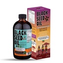 Minyak Benih Hitam Ethiopia - 3.43% Thymoquinone Cold- Cumin Hitam Tertekan Benih Hitam dari Pure Nigella Sativa - Pertama Menekan Blackseed Non- GMO Meningkatkan - 16 Oz Glass Bottle Sweet Sunnah