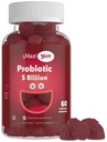 Mie Kesehatan Maxi Yum, Gumi Probiotik dengan 5 Milyar CFU of Digetical Health Progitive Progories, Kosher Certified Natural Berry Flavor Gut Health Gummy Supplemen Pria & Perempuan, 60 Gummies