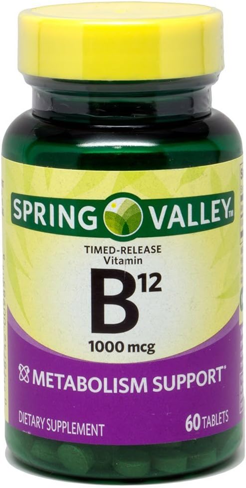Spring Valley - Vitamin B-12 1000 mcg, Timed Rilis, 60 tablet