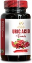 Mencapai keseimbangan Uric Acid dengan Acid Acid Formula yang kuat Mix dari Milk Thistle dan Cranberry, Holistik Care, Lower uric Acid Flush, uric Acid Duid Dukung Capsules - 1 Botol 60 Capsules