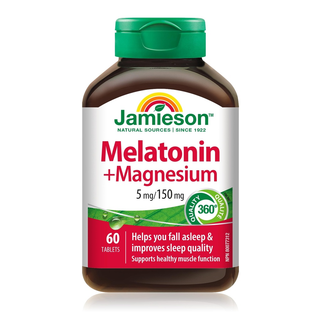 Jamieson Melonatin dengan Magnesium 5mg / 150mg, 60 tablet
