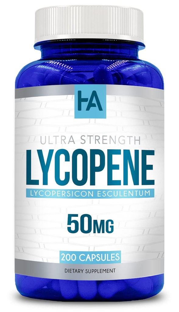 Suplemen Lycopene Aslam 124; Tomato Berdasarkan Lycopene 50mg Antioksidan Carotenoid Suplemen Jantung dan Prostate Dukungan 126; Vegan Nor-GMO & dibuat di US CGMP Labs (200 Vevgie Capsules)