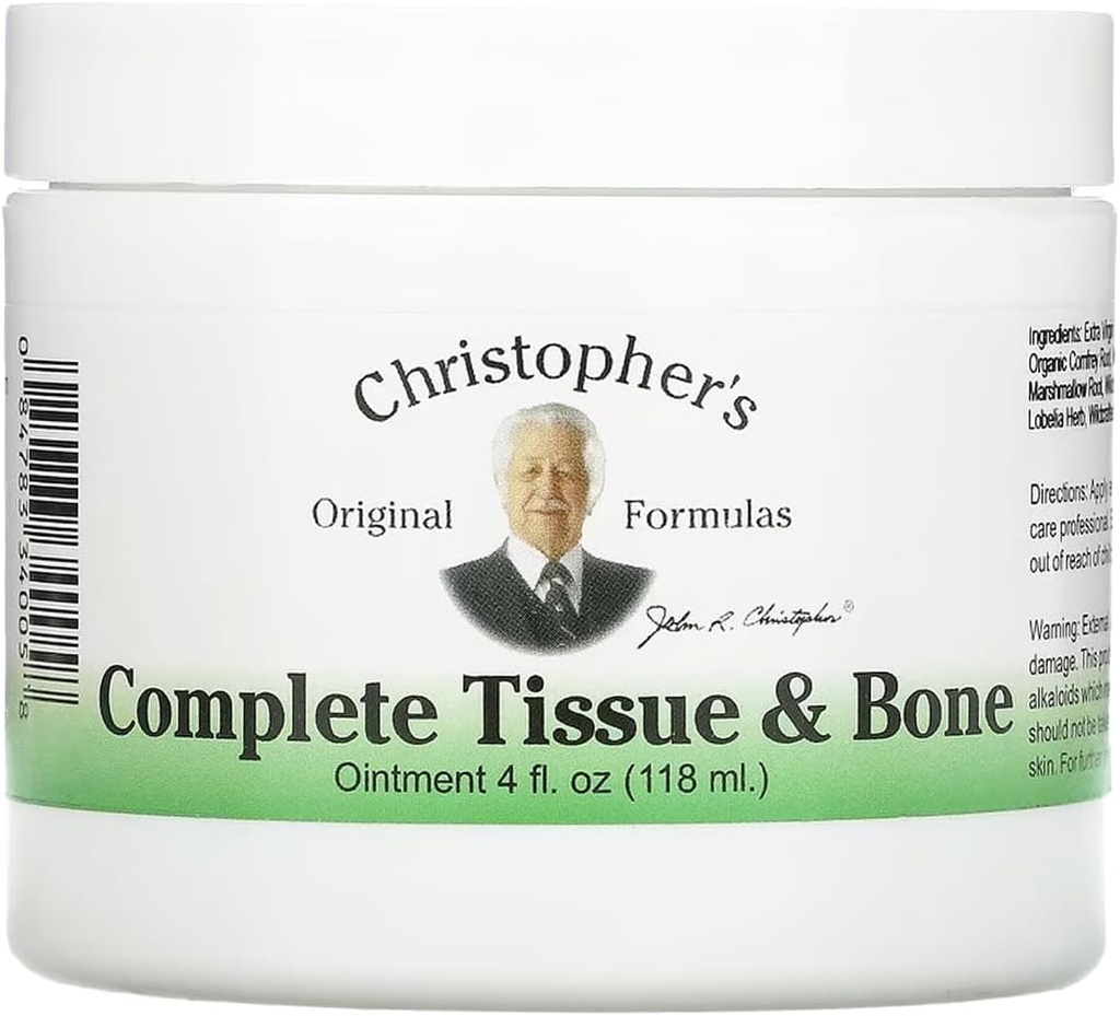 Christopher 's Original Formula Complete Tissult & Bone Oceres, Herbal Topical for Muscle & Joint Dupport, 4 fl oz