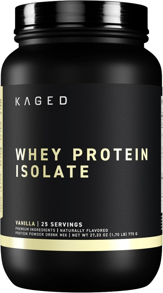 Kaged Wheny Protein Isolate Powder 124; Vanilla 124; 100% Pure Lactosa Whey 124; Post Workout Recovery Drink 124; Mendukung Pembangunan Muscle 124; Tambahan untuk Pria & Perempuan
