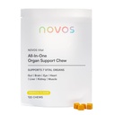 Novos Vital Nutonation Suplemen Pemasak untuk Organ Liver, Otak, Mata, Jantung, Gut Dukungan - Nattokinase, Lutein, Inulin, Rutin, Tropical Flavor (120 Count)