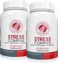 Suplemen Kompleks Fern Perak - dengan Caffeine - Tidur, Khawatir, Mood & More - dengan Suplemen Saffron, Tambahan L- Theanine, dan Myo-inositol - Perbaikan Stress Alam (Paket o 2)