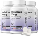 Balancebreens Melonatin 10mg Fast-Dissolve, 120 Tablet - Natural Sleep Aid for Reserve Nights, Drug-Free Support for Relation and Tranquility