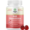 Vitamin B12 Gummies for Dewasa - Sugar Free Vitamin B12 1000 mcg Chewable Gums for Energy & Mood Dukung Anti Kesehatan & Nerves - Kosher Non-GMO & Gluten Free Suplemen Perempuan & Pria - 60 Cacah