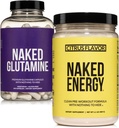 Telanjang Vegan Energizing Muscle Recovery Bundle: Naked Citrus Energy dan 240 Naked L- Glutamine Capsules, 10000mg