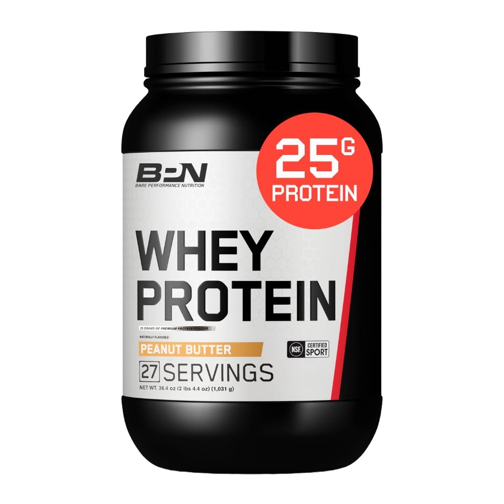 BAE PERFORMUCE NUTRITISI, BPN Whey Protein + Casein Powder Blend, Peanut Butter, 25g Protein per Serving Supports Lean Muscle Recovery, 27 Servings, Third Party Tested