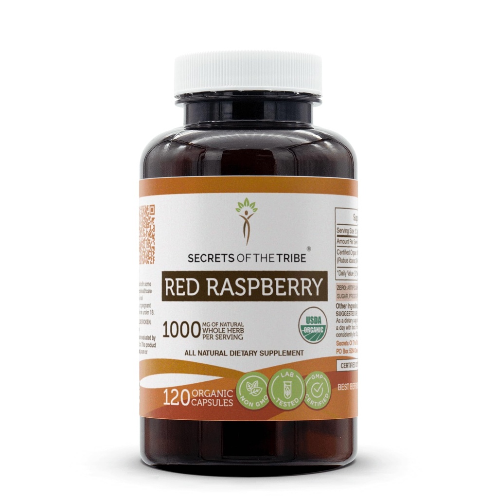 Rahasia Suku Merah Raspberry USDA Kapsul Organik 124; Katup Vegetarian Tersertifikat (120 Count)
