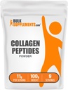 BulkSuplements.com Collagen Peptides Powder - Bovine Collagen Powder, Poundment Collagen bedak - Dihidrolized & Gluten Free, 11g per Serving, 100g (3.5 oz) (Paket 1)