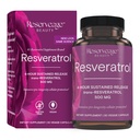 Reveage Beauty, Resveratrol 500 mg, Antioksidant Suplement for Heart and Cellular Healthy Aging and Imune System, Paleo, Keto, 30 Capsules