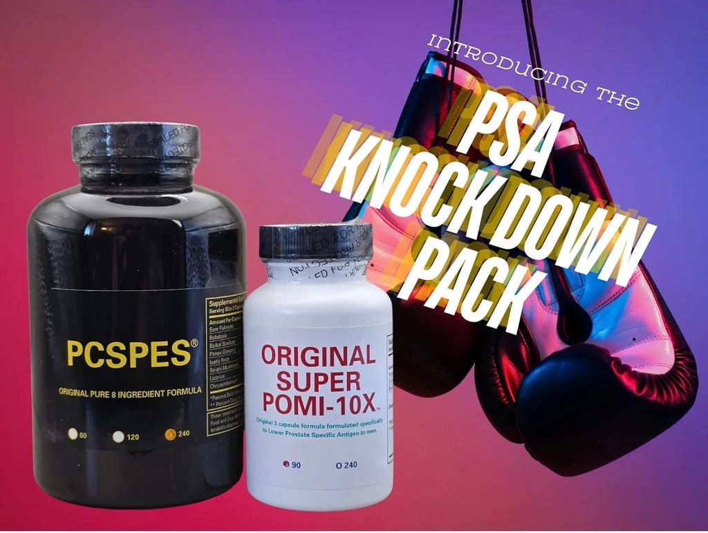 Super POMI 10X Prostat Health Suplemen untuk Pria - Mendukung Levels PSA Sehat, Kontrol Bladder Lebih Baik dan Pembuangan Malam Malam - Non-GMO, Soy- Free 330 Count