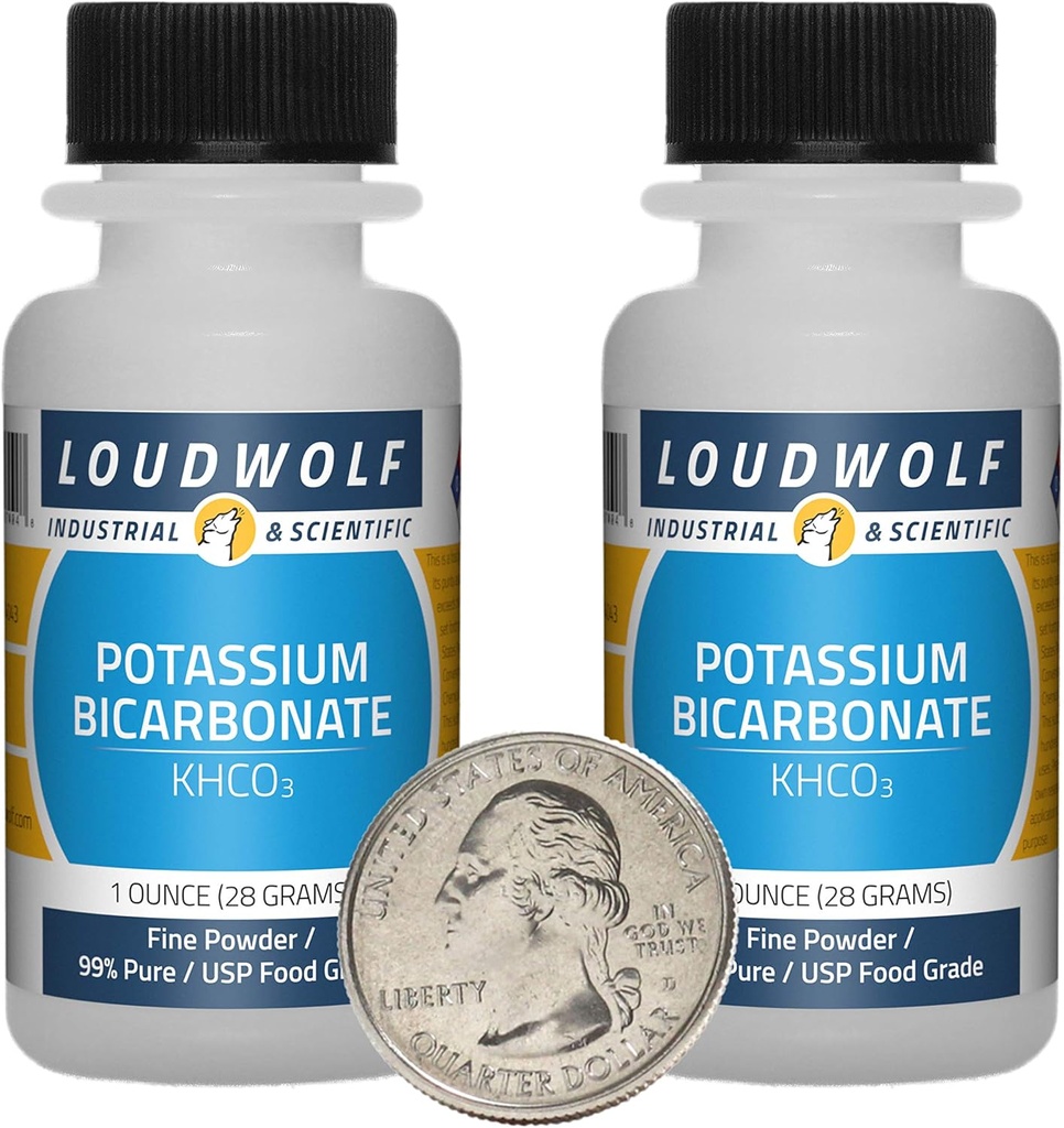 Potassium Bicarbonate / 2 Ounces / 2 Botol / 99% Pangan UHP Murni / Powder Fine