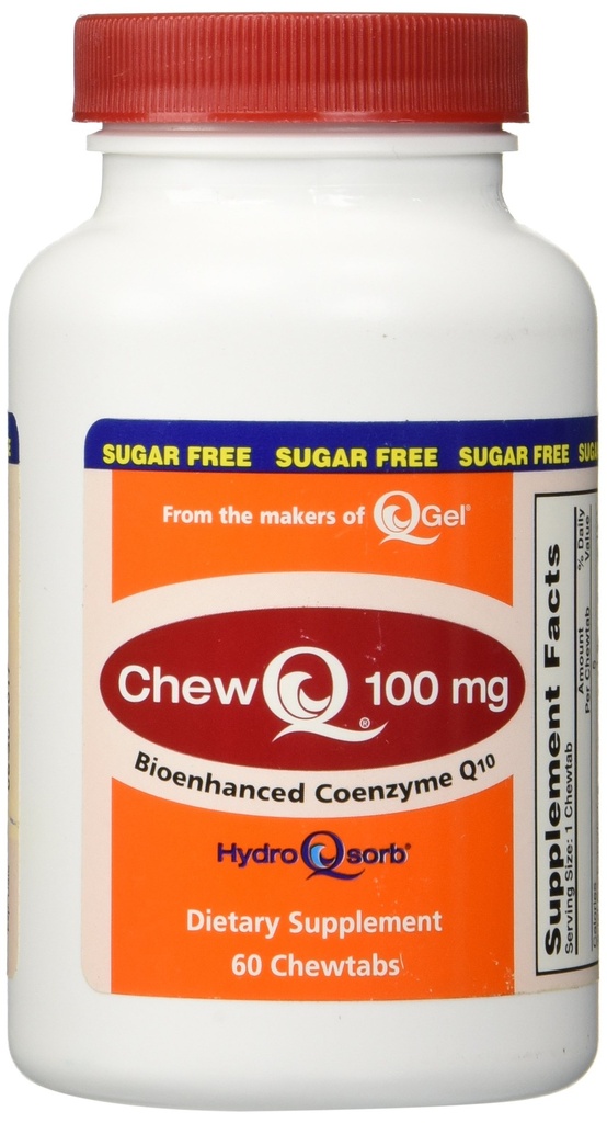 100mg ChewQ Chewable CoQ10 (60 Count) * Utifized Advanced Technology to Deliver 800% Greater Absorpsi Dari Standard CoQ10 * Purest CoQ10 Suppplemen Di Pasar * Vegetarian Fridden * Gluten Bebas