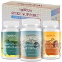 Spike mendukung Trio 14; Lipomal Nattokinase 8000 FU 500mg, Bromelain 1150 mg & Fermented Curcumin 1800 mg 112; Tinggi Potensi, Enhanced Absordistion Formula 124; untuk Imune, Heart & Circulation 124; 60 Servings