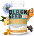 Turmeric 1350mg Curcumin 150mg Powder Benih Hitam 75mg Ginger Extract 50mg Black Pepper Fruit Extract 10mg Bioperine 60 Veggie Count Capsules by Sweet Sunnah