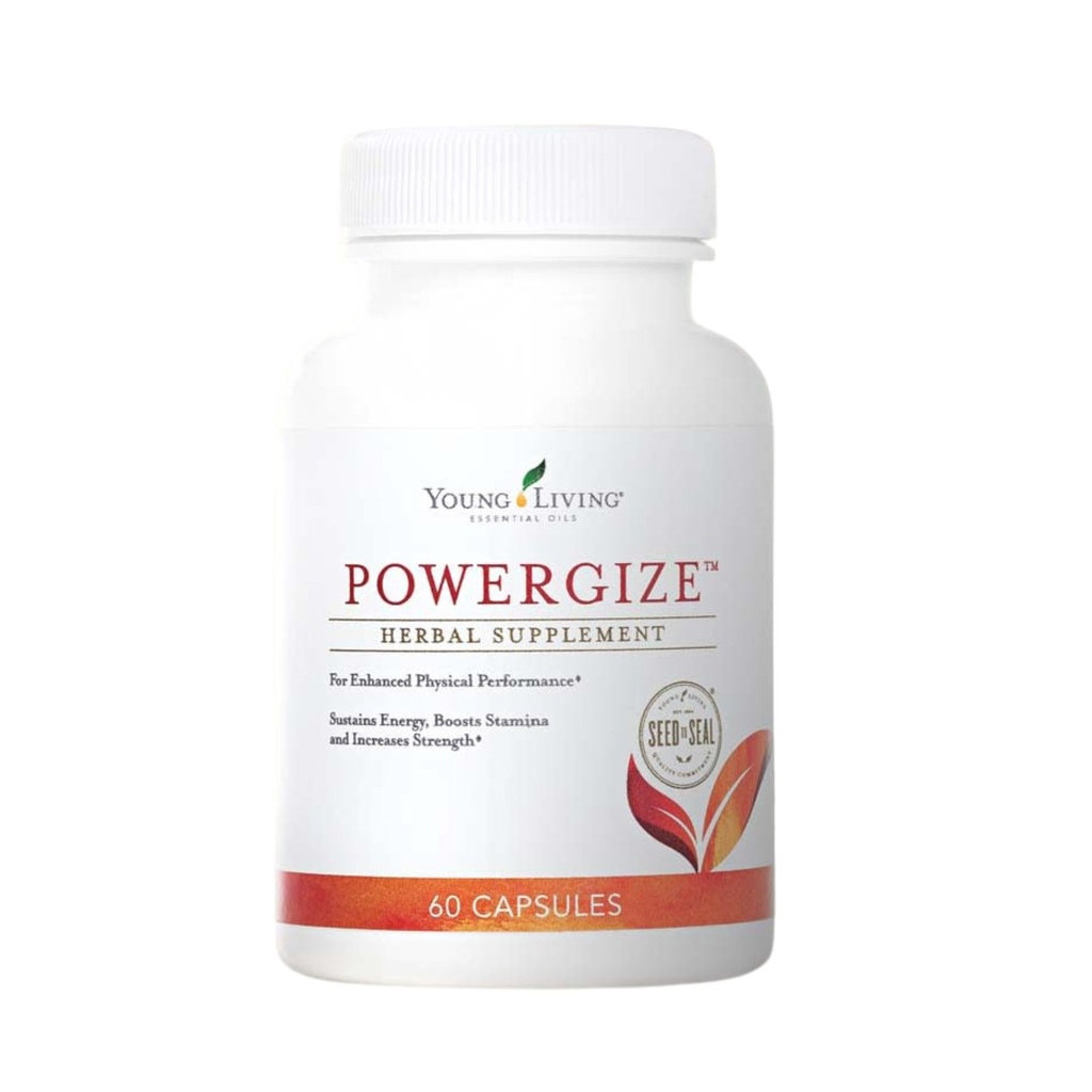 Young Living - PowerGize 60 Kapsul 124; Active Lifestyle Supplement for Men & Women 144; Supports Muscles and Energy