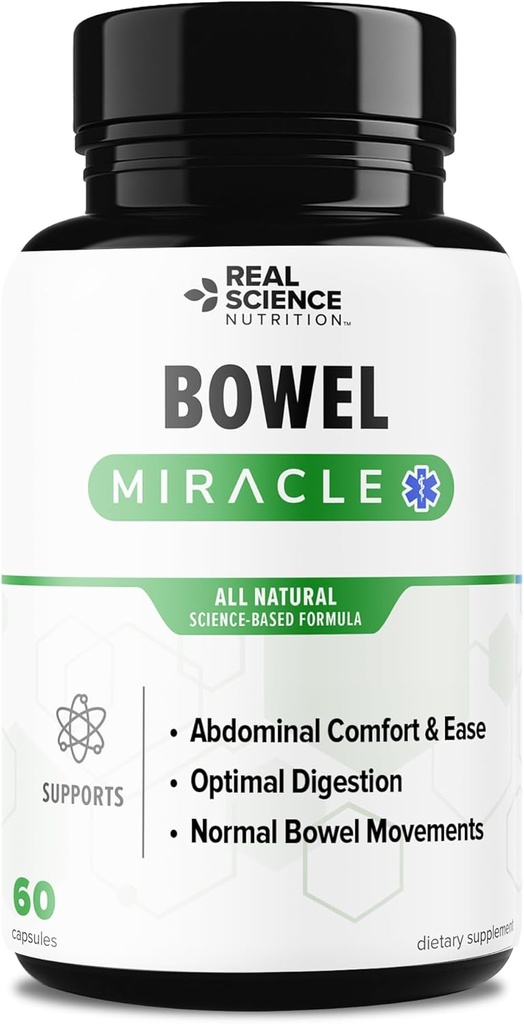 Miracle Offers Bowel: Solution Natural for Gut Health, Abdominal Discomfort, Lower Bowel Formula Mula, Aiding IBS and Chronic Bloating