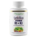 Paradise Herbs Earth 's Blend Vitamin D3 + K2, Superfood Base of Progories and Organic Alkaying Greens, Vegies & Berry, 90 Vegetarian Capsules
