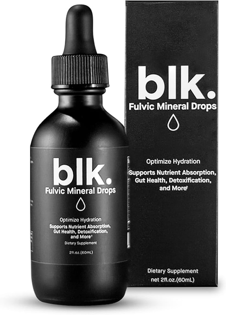 PH 8 + Natural Mineral Alkali Water Drops Electrolite Infused with Fulvic and Acids, Zero Sugar, 2oz.
