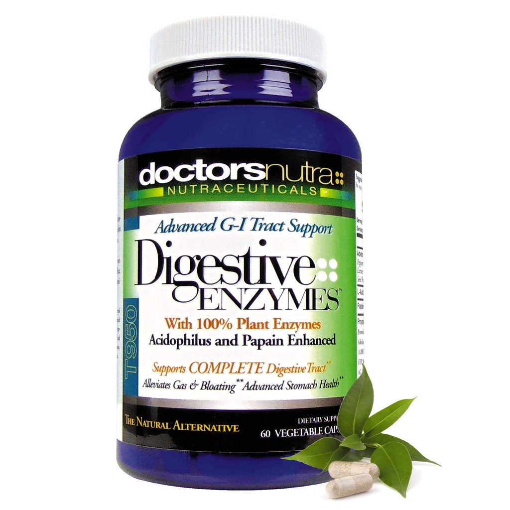 Enzymes Digepsi Natural GI Supplemen Lanjutan Tract 950