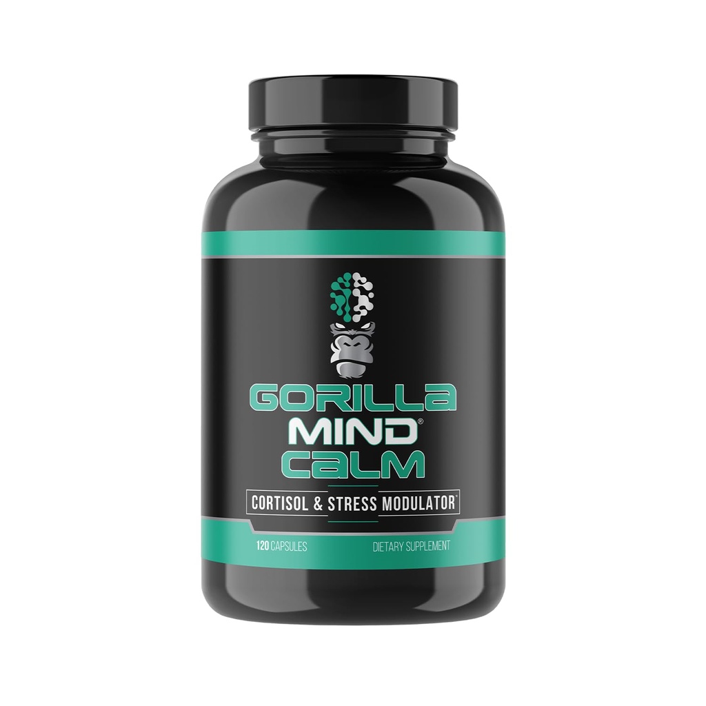 Gorilla Mind Calm (120 Capsules) - Sanggulity Relaxation & Stress Reduction 124; Cortisol & Stress Modulator 126; Enhanced Recovery