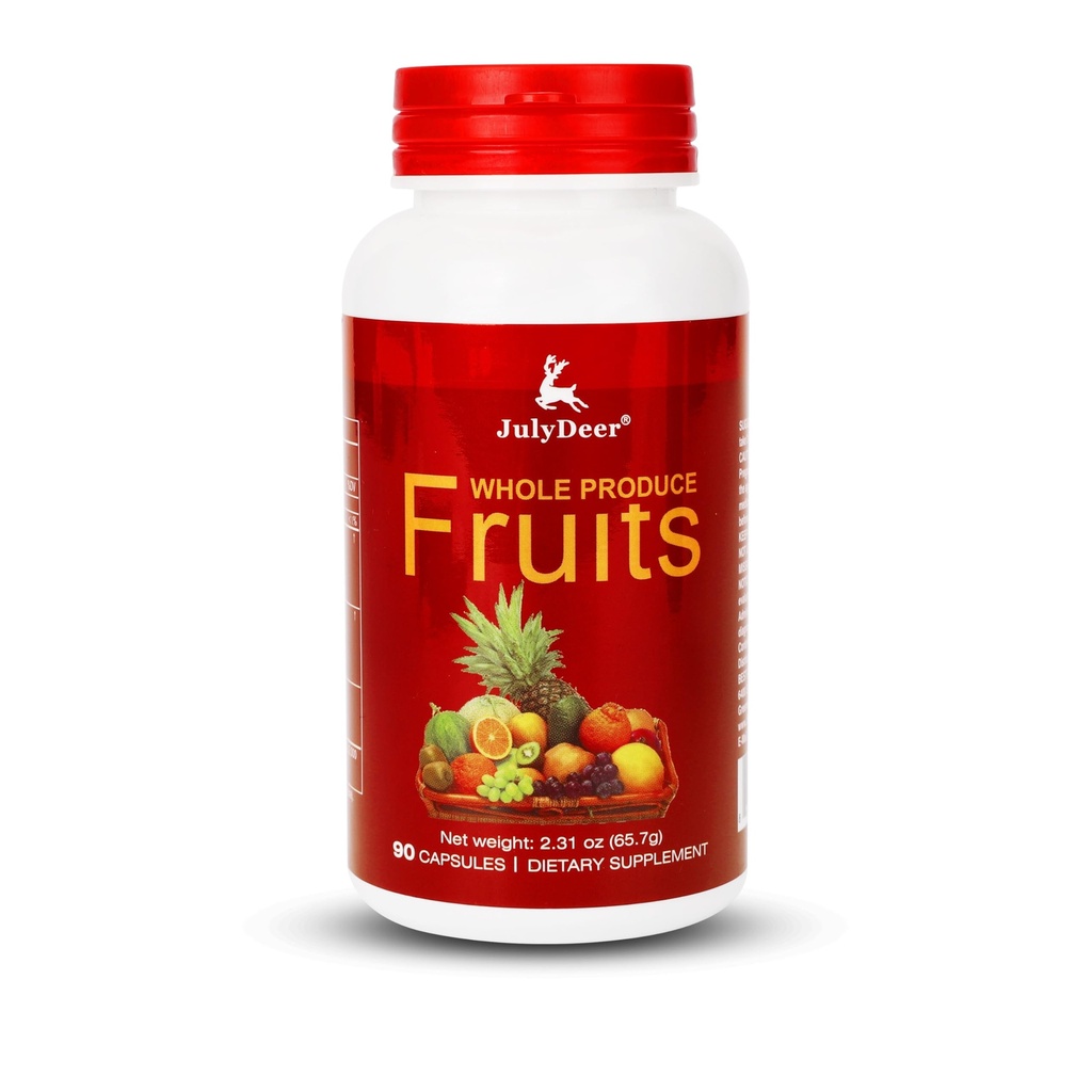 Tambahan Buah - 90 Total Vegetarian Capsules 124; Keseimbangan Alami 16 Whole Fruits Blend 124; Fresh Superfood Formula dengan Vitamin dan Mineral